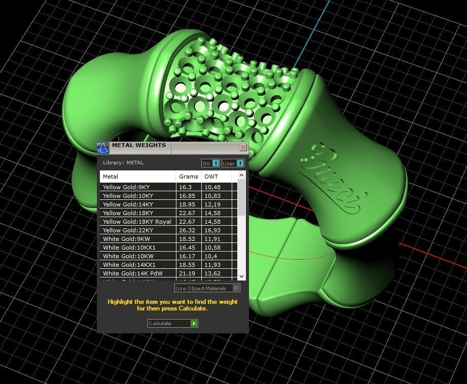 Gucci ring Bamboo 1364 3D print model_6