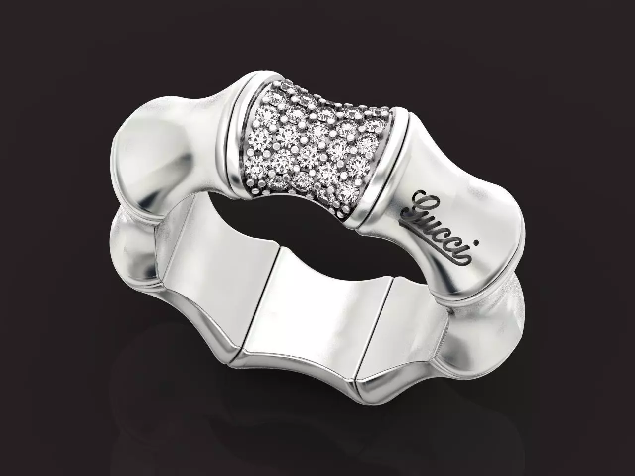 Gucci ring Bamboo 1364 3D print model_0