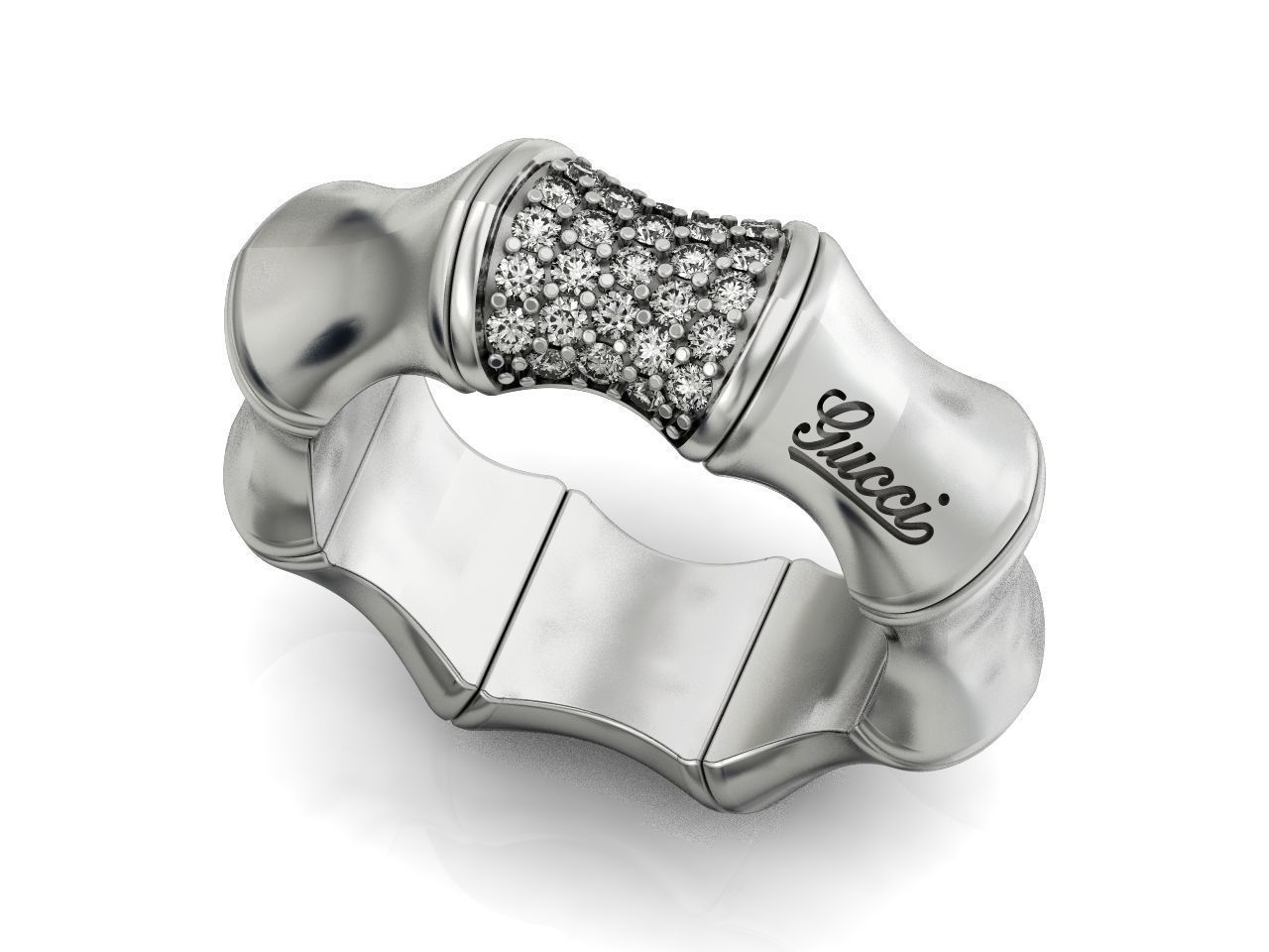 Gucci ring Bamboo 1364 3D print model_41