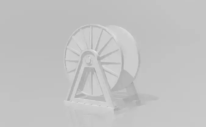 SIMPLE REEL FOR CABLE OR MOORING LINE FOR A MODEL SHIP 3D print model