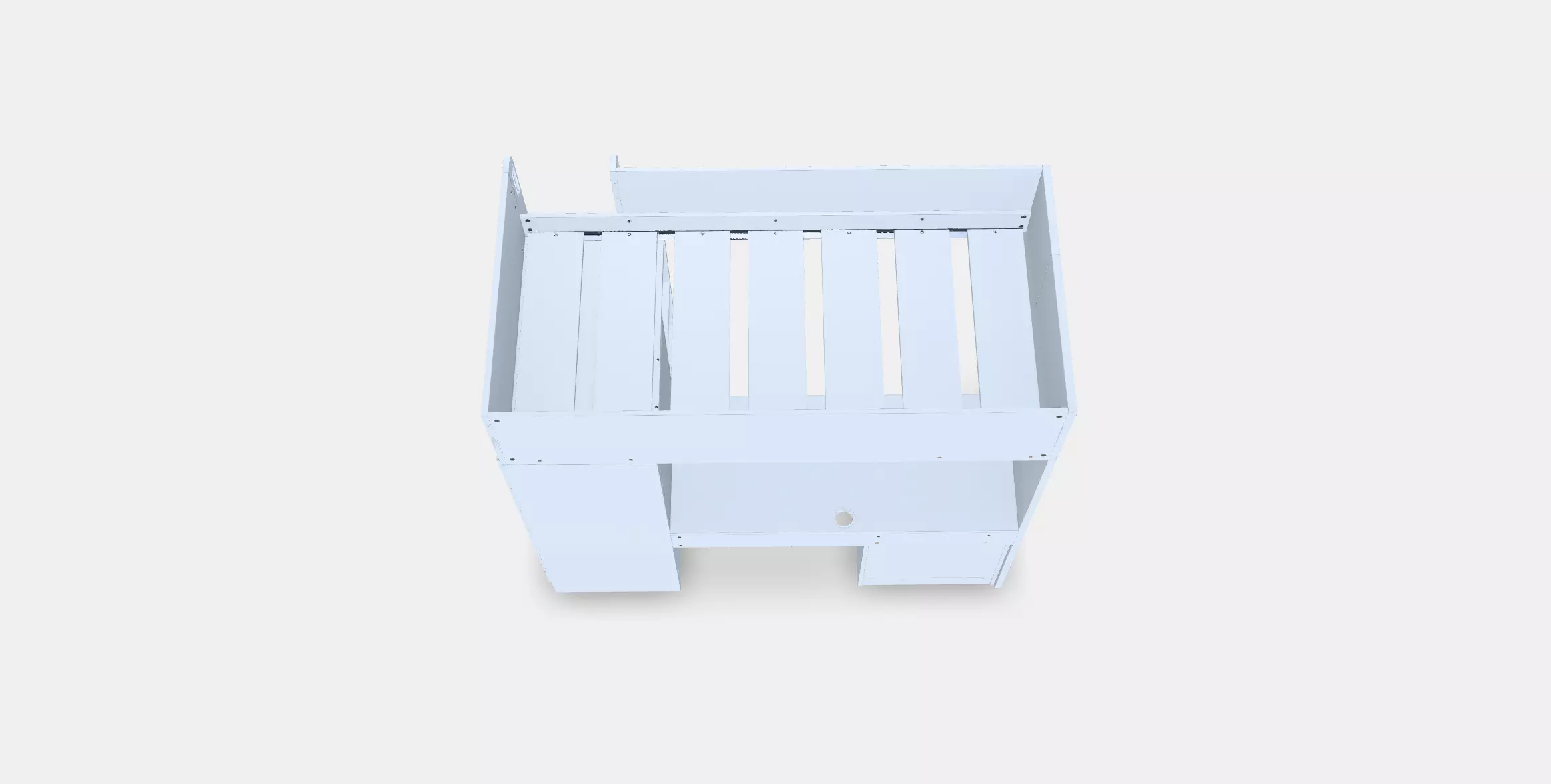 SMASTAD Loft bed 1 Low-poly 3D model_0