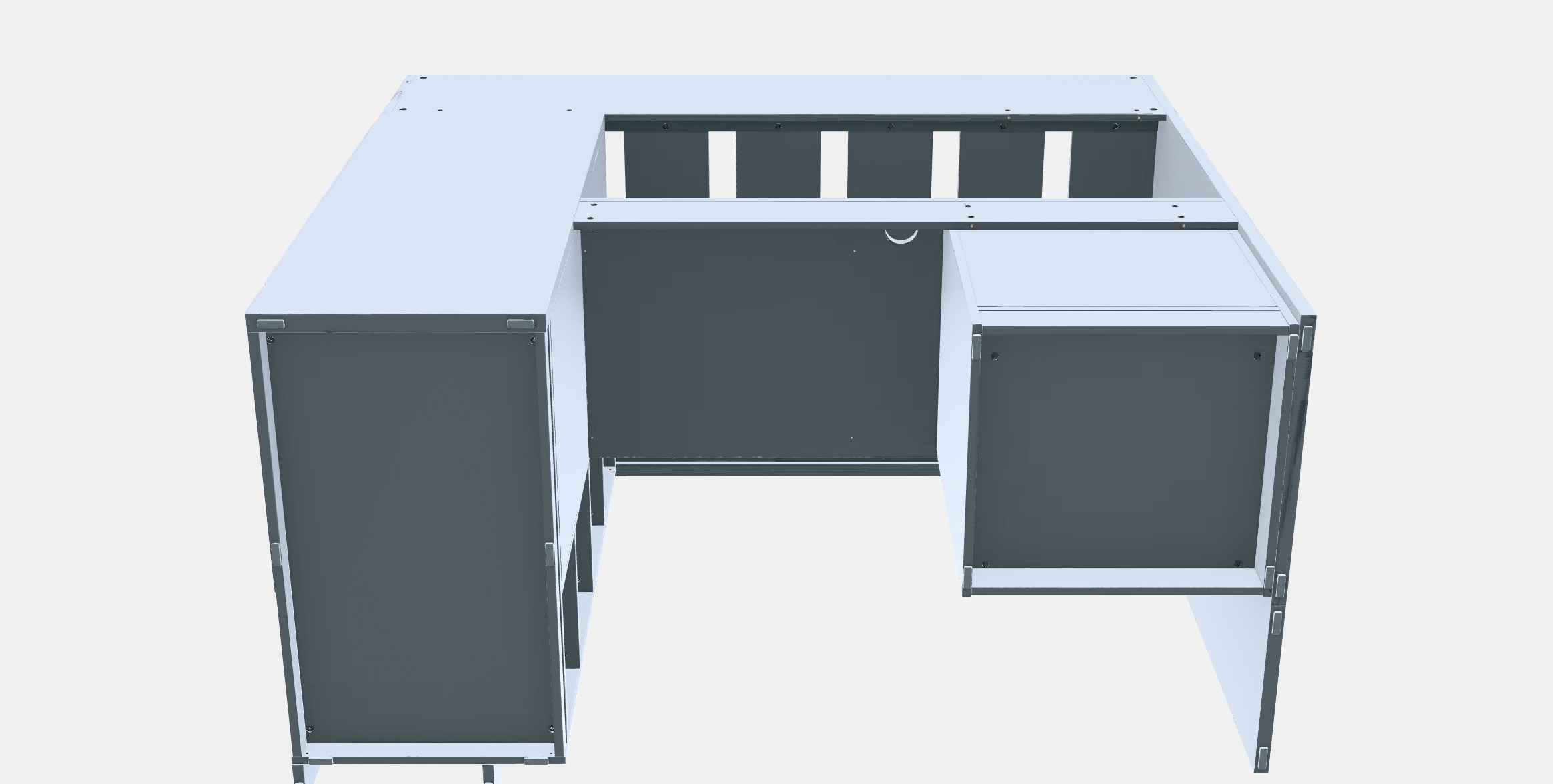SMASTAD Loft bed 1 Low-poly 3D model_8