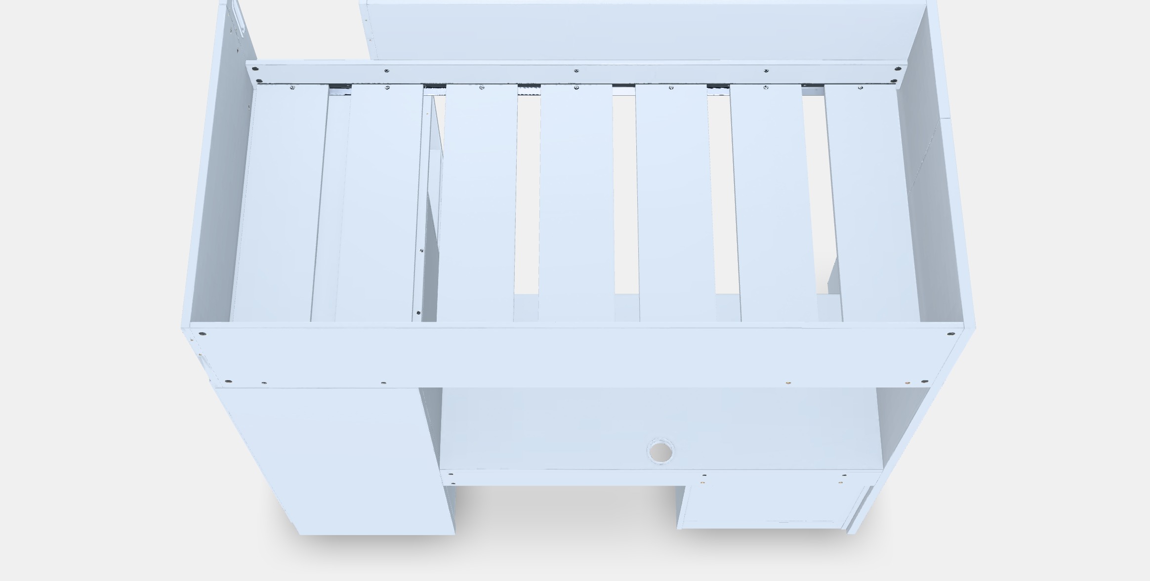 SMASTAD Loft bed 1 Low-poly 3D model_3