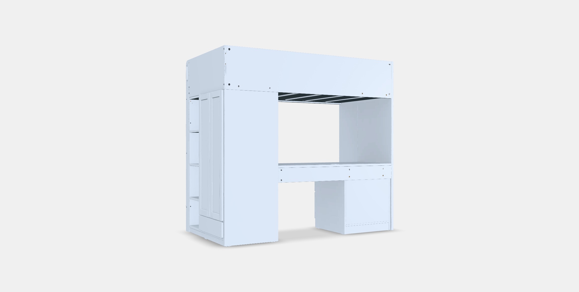 SMASTAD Loft bed 1 Low-poly 3D model_16