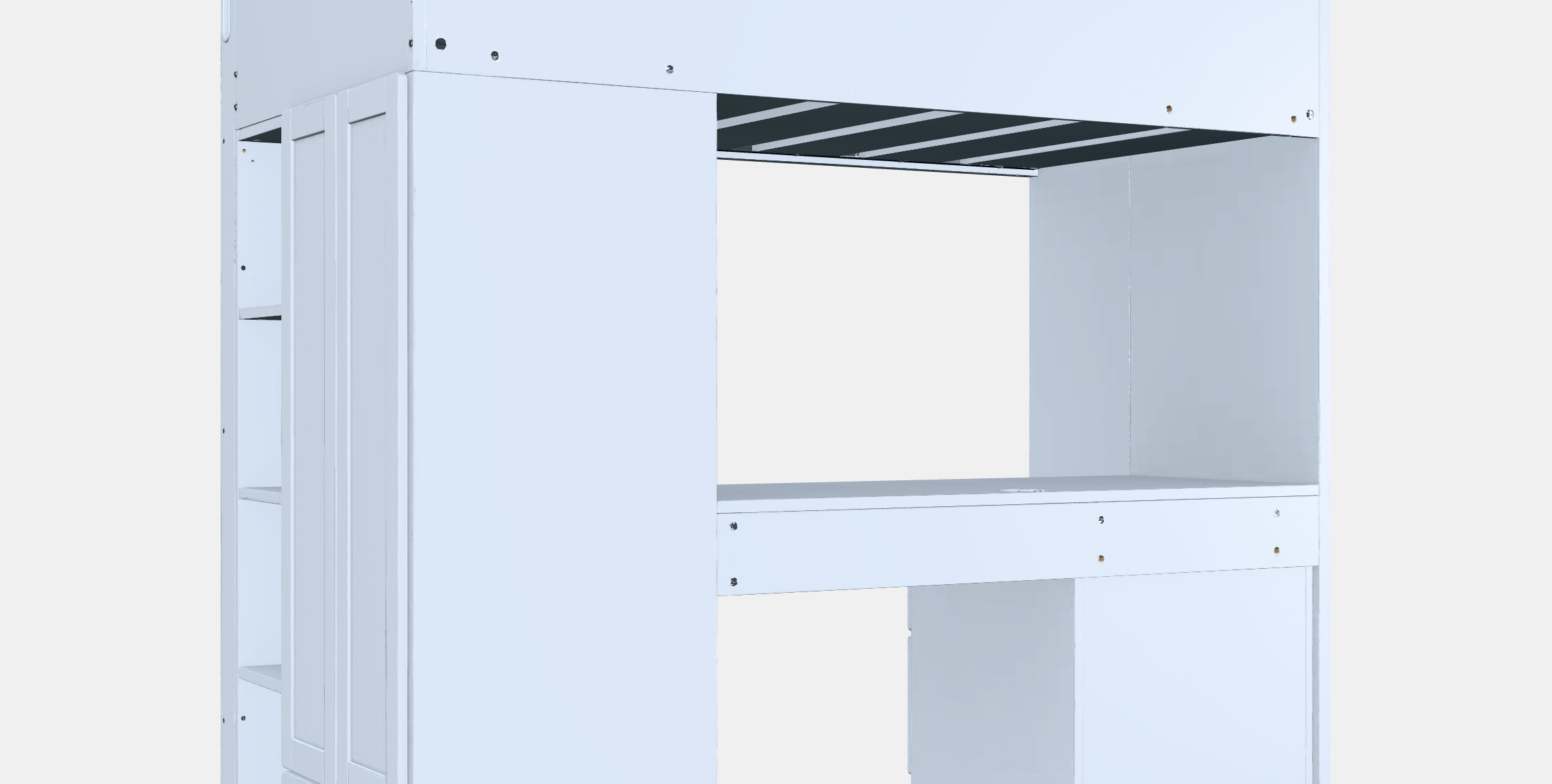 SMASTAD Loft bed 1 Low-poly 3D model_5