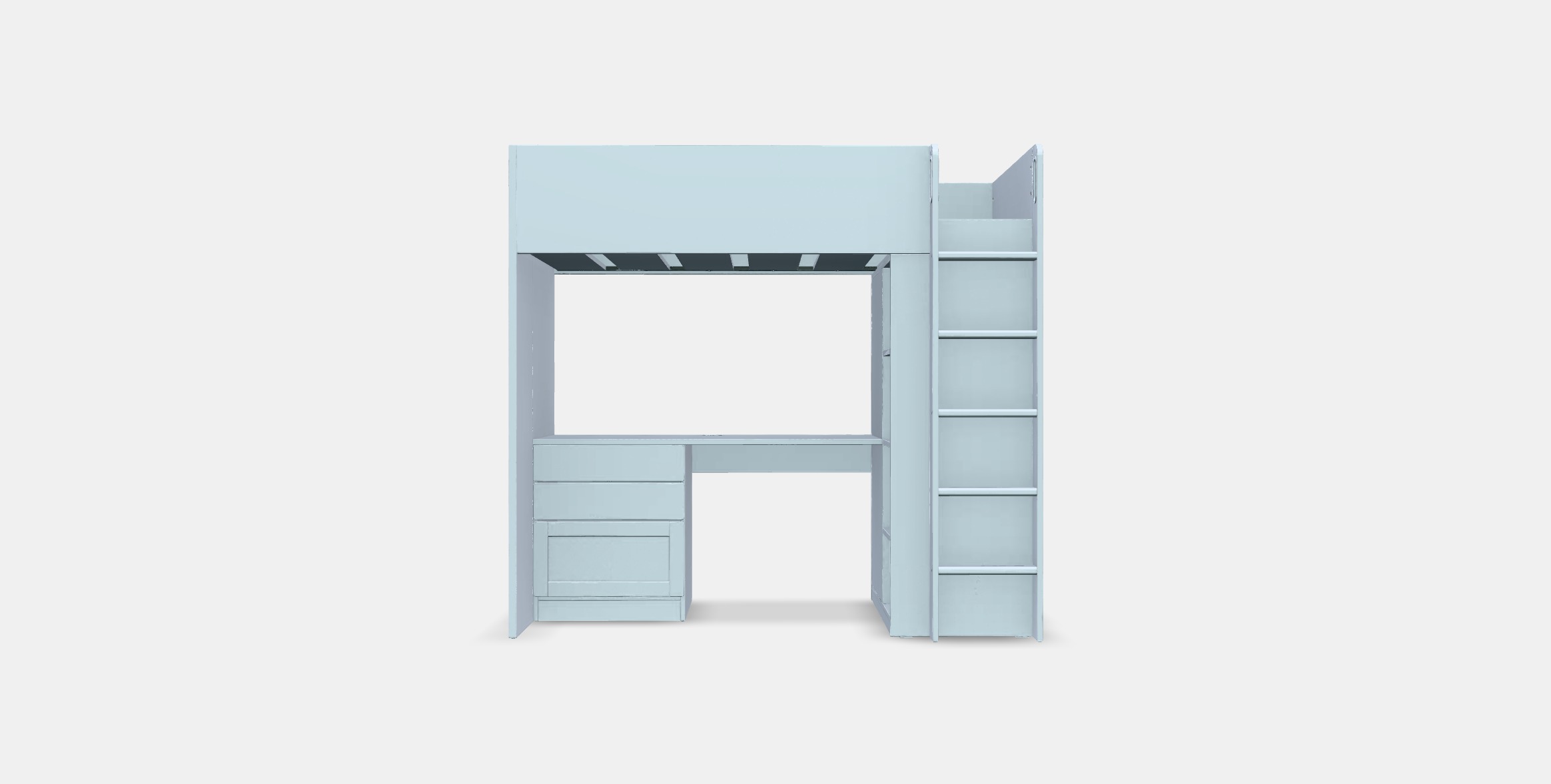 SMASTAD Loft bed 1 Low-poly 3D model_10