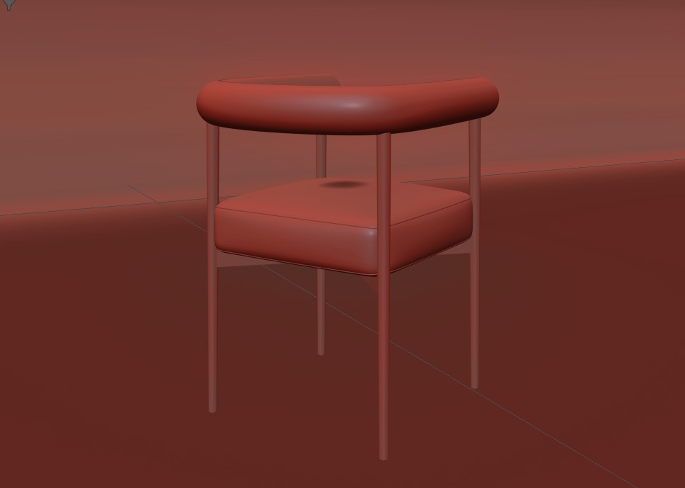 Modern Chair 3D model_9