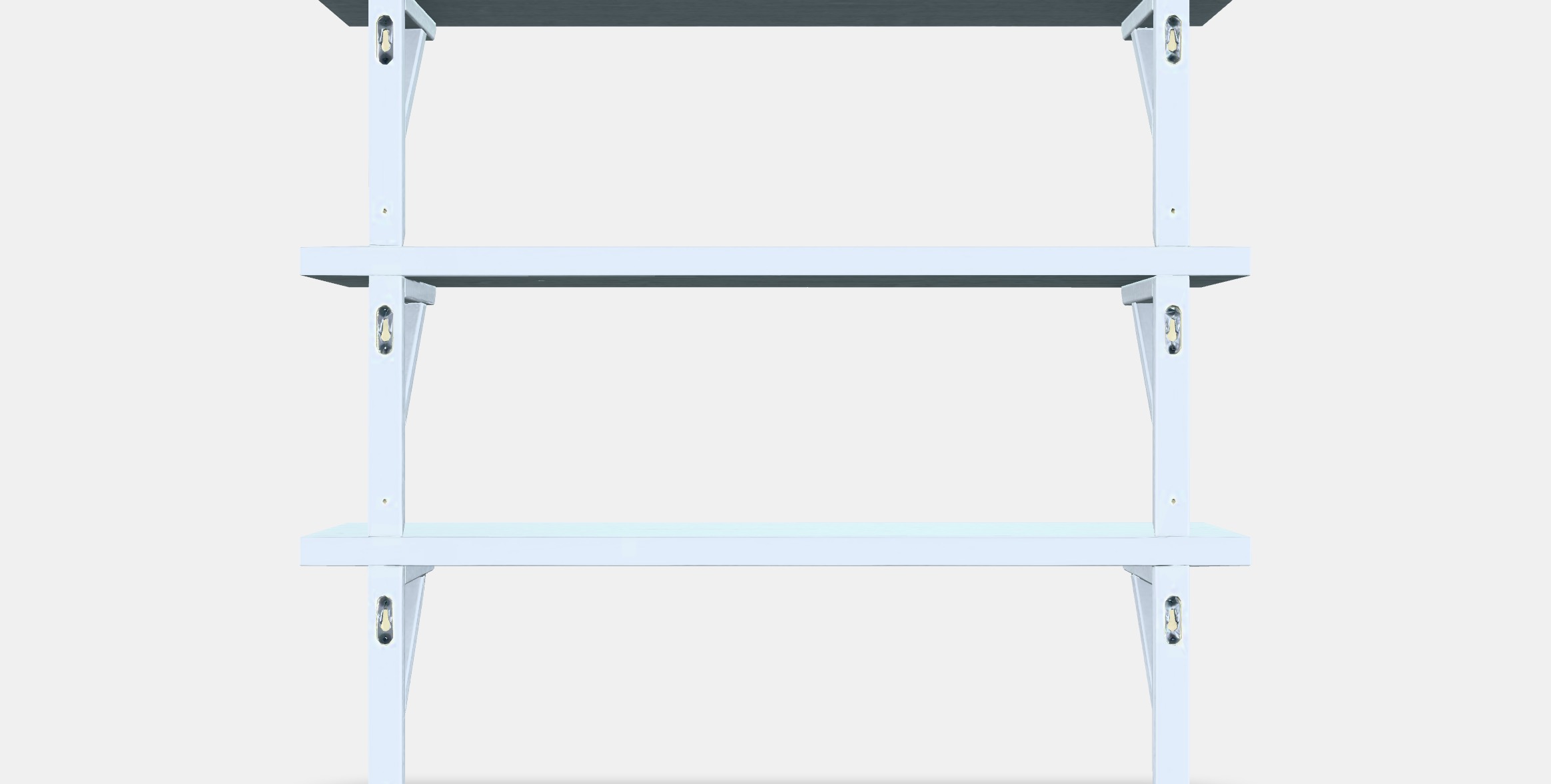 TRANHULT - SANDSHULT Wall shelf combination Low-poly 3D model_15