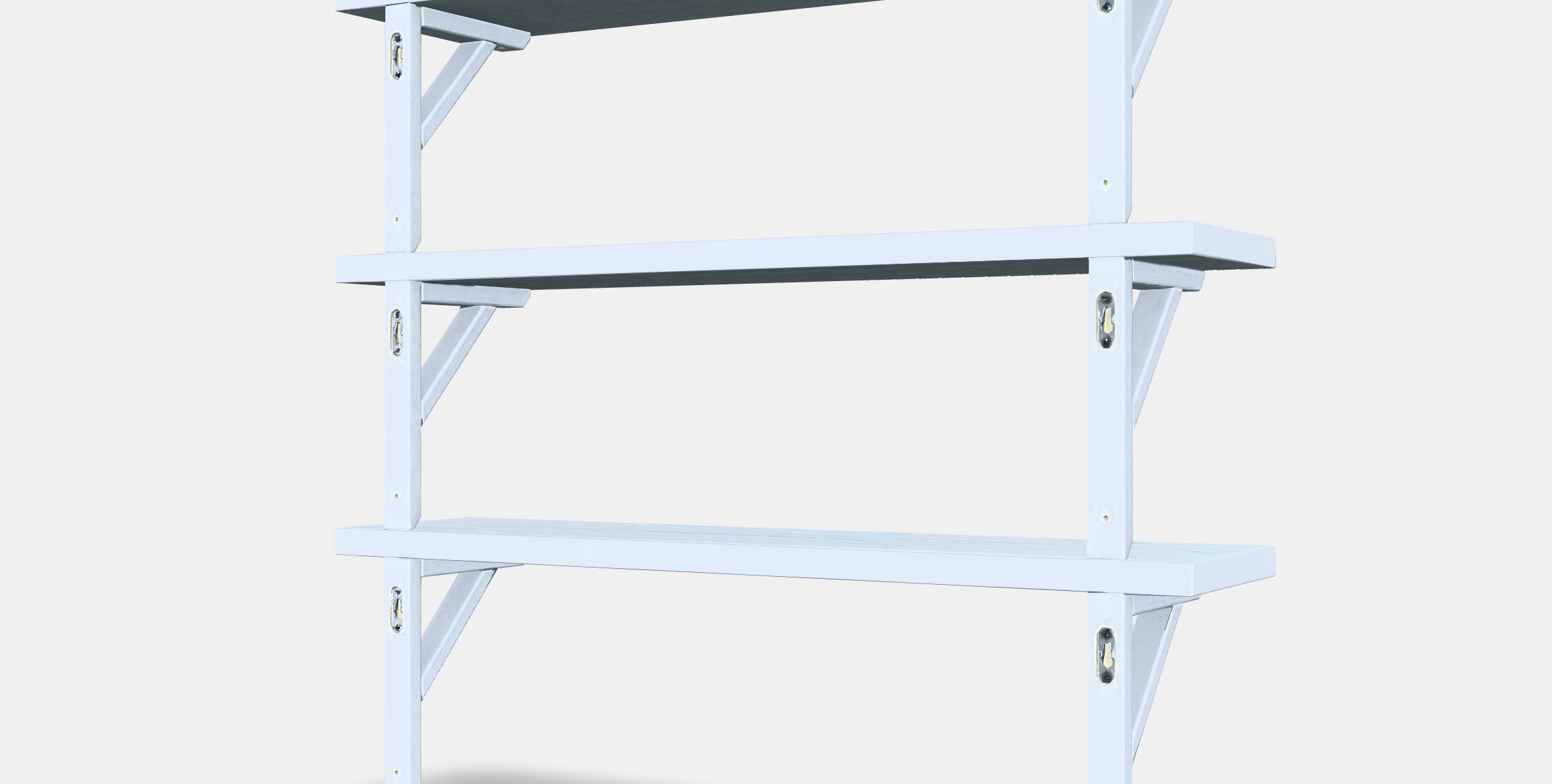 TRANHULT - SANDSHULT Wall shelf combination Low-poly 3D model_6