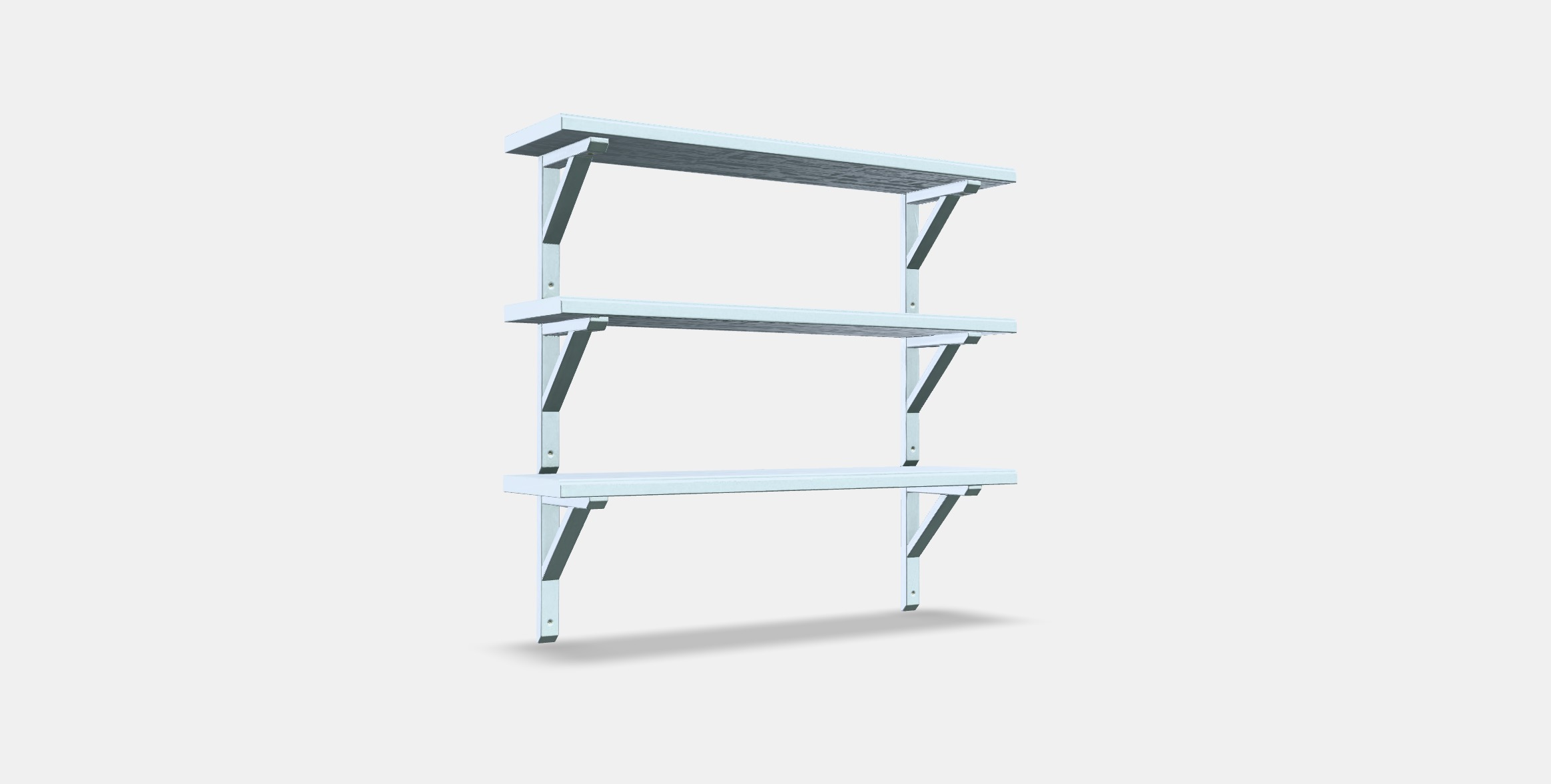 TRANHULT - SANDSHULT Wall shelf combination Low-poly 3D model_3