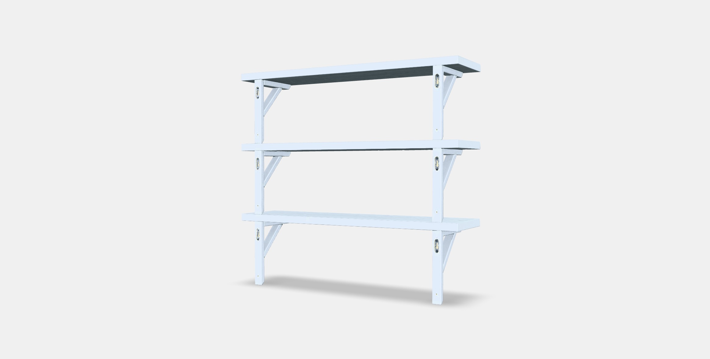 TRANHULT - SANDSHULT Wall shelf combination Low-poly 3D model_5