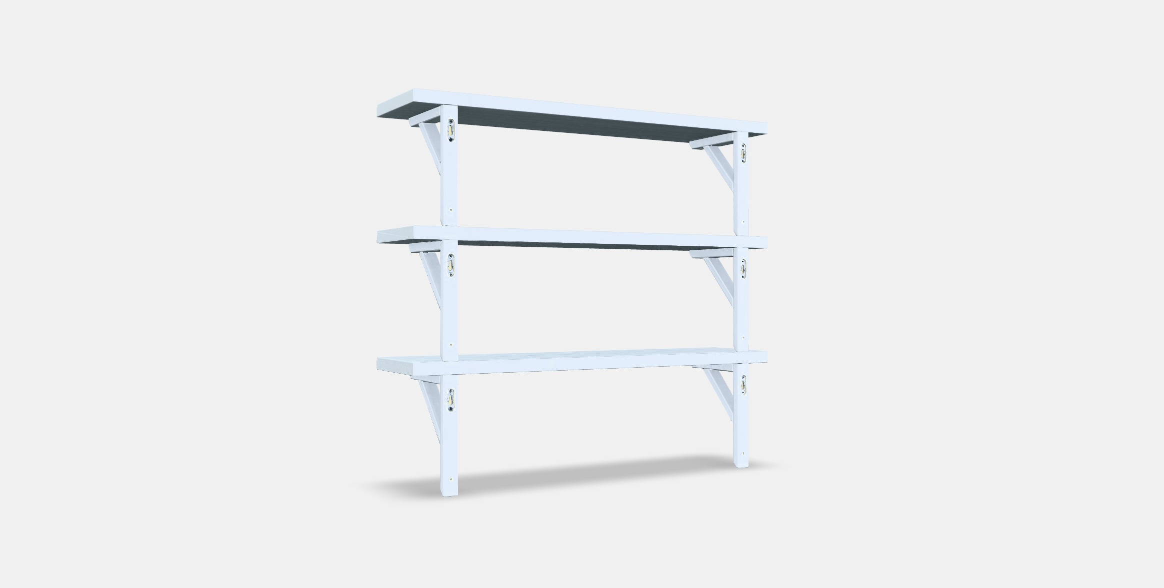 TRANHULT - SANDSHULT Wall shelf combination Low-poly 3D model_16