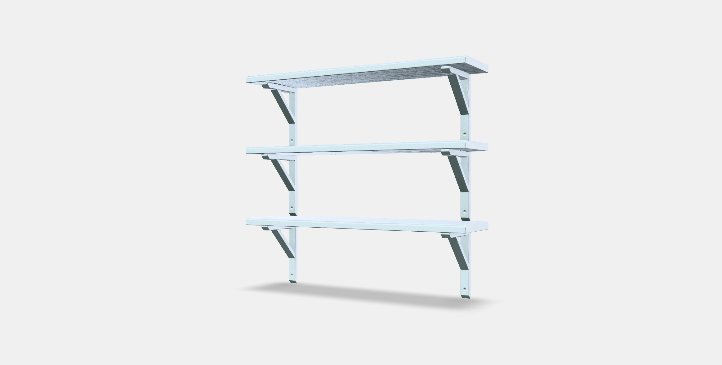 TRANHULT - SANDSHULT Wall shelf combination Low-poly 3D model_12