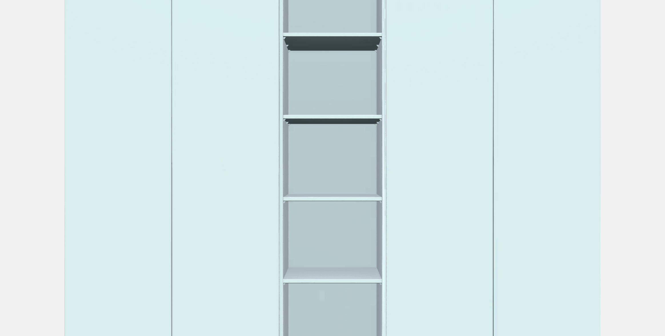 PAX - FORSAND Wardrobe 1 Low-poly 3D model_10