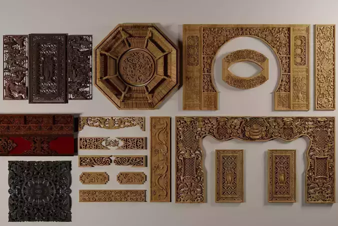 Wood carving Carved wood