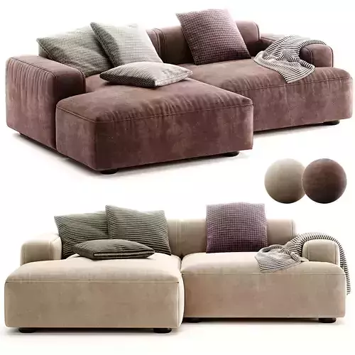 Divano Angolare 3 Posti Melva