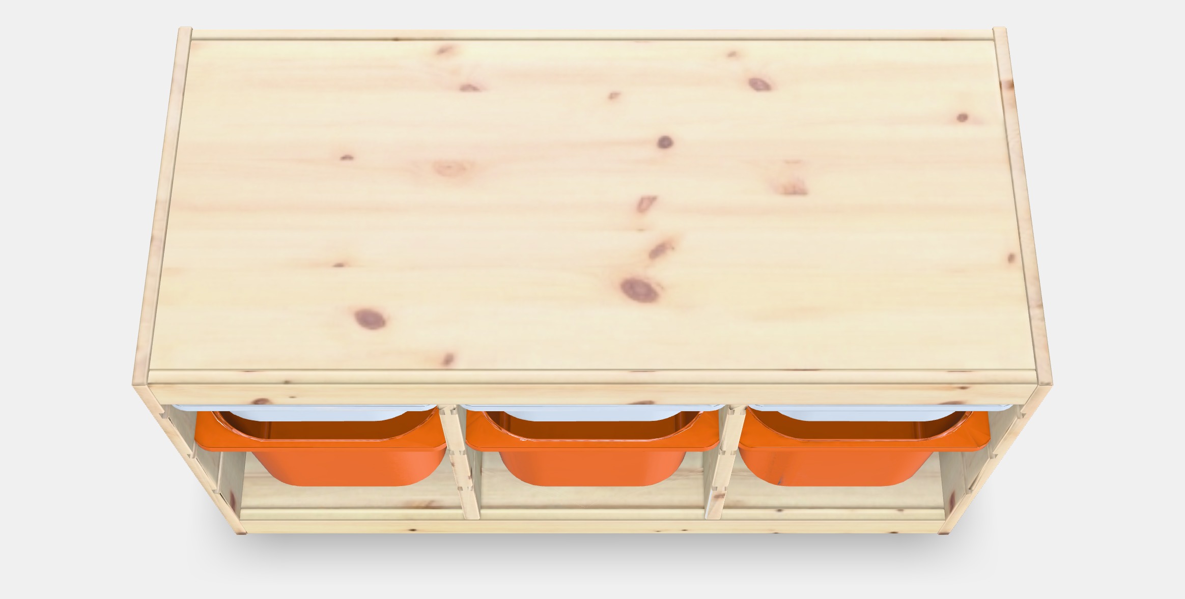 TROFAST Storage combination with boxes 17 Low-poly 3D model_3