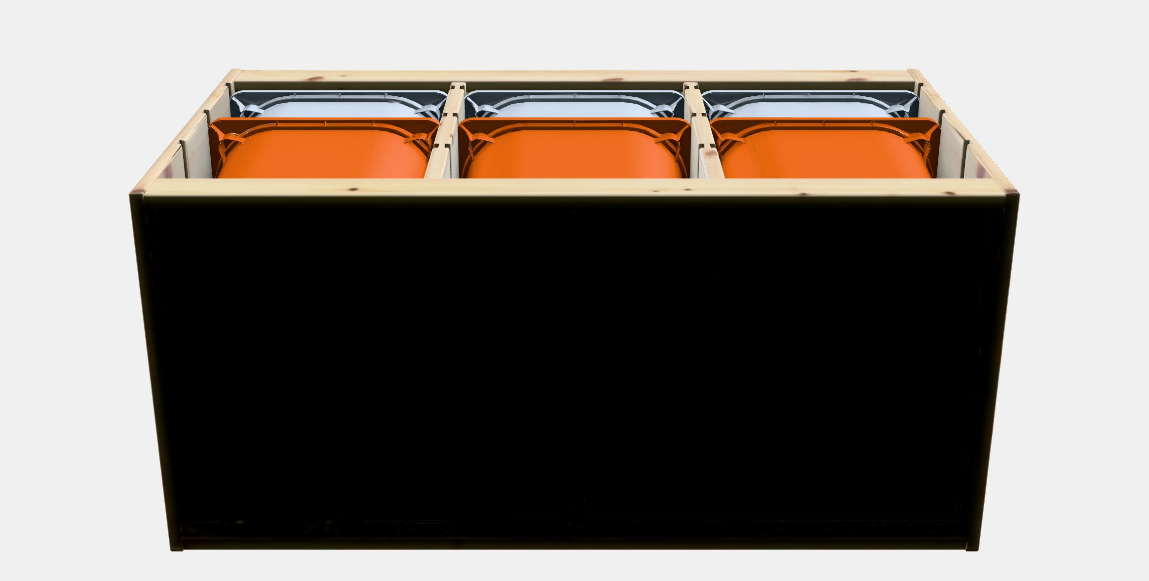 TROFAST Storage combination with boxes 17 Low-poly 3D model_6