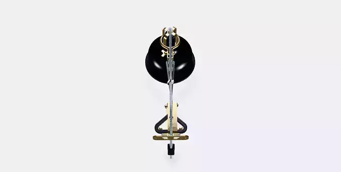 RANARP Wall-clamp spotlight 1 Low-poly 3D model