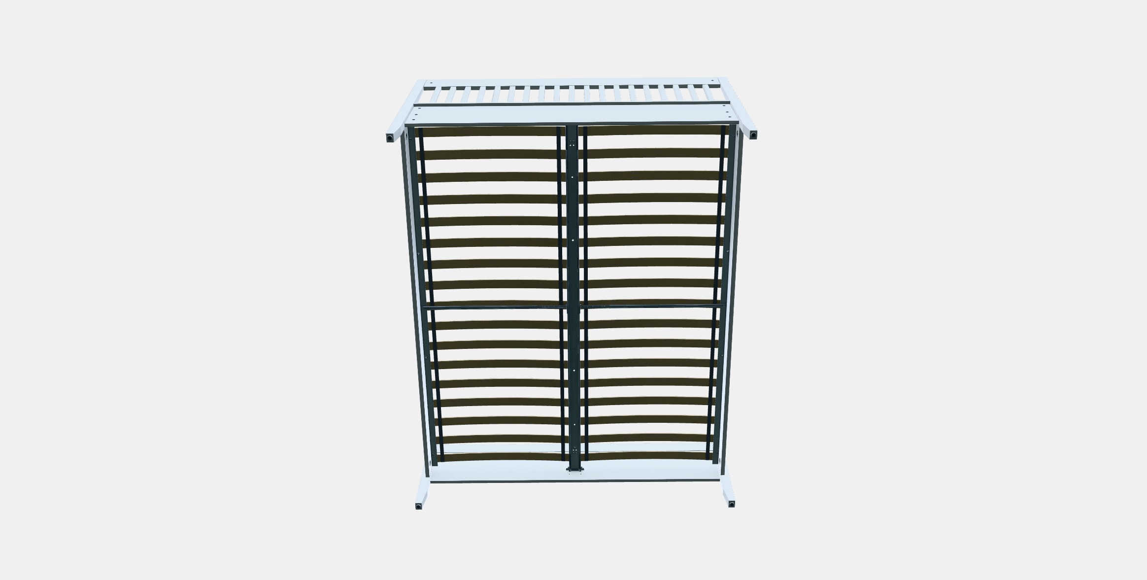 IDANAS Bed frame 7 Low-poly 3D model_7