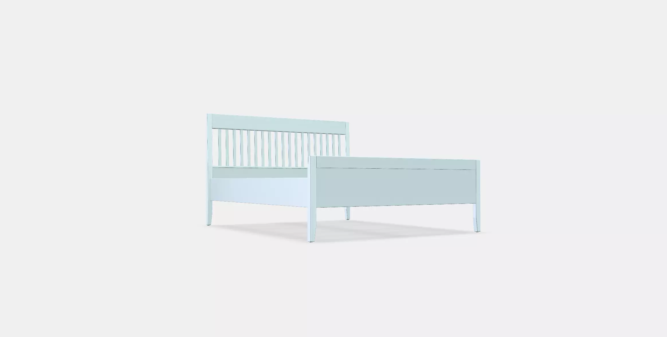 IDANAS Bed frame 7 Low-poly 3D model_0