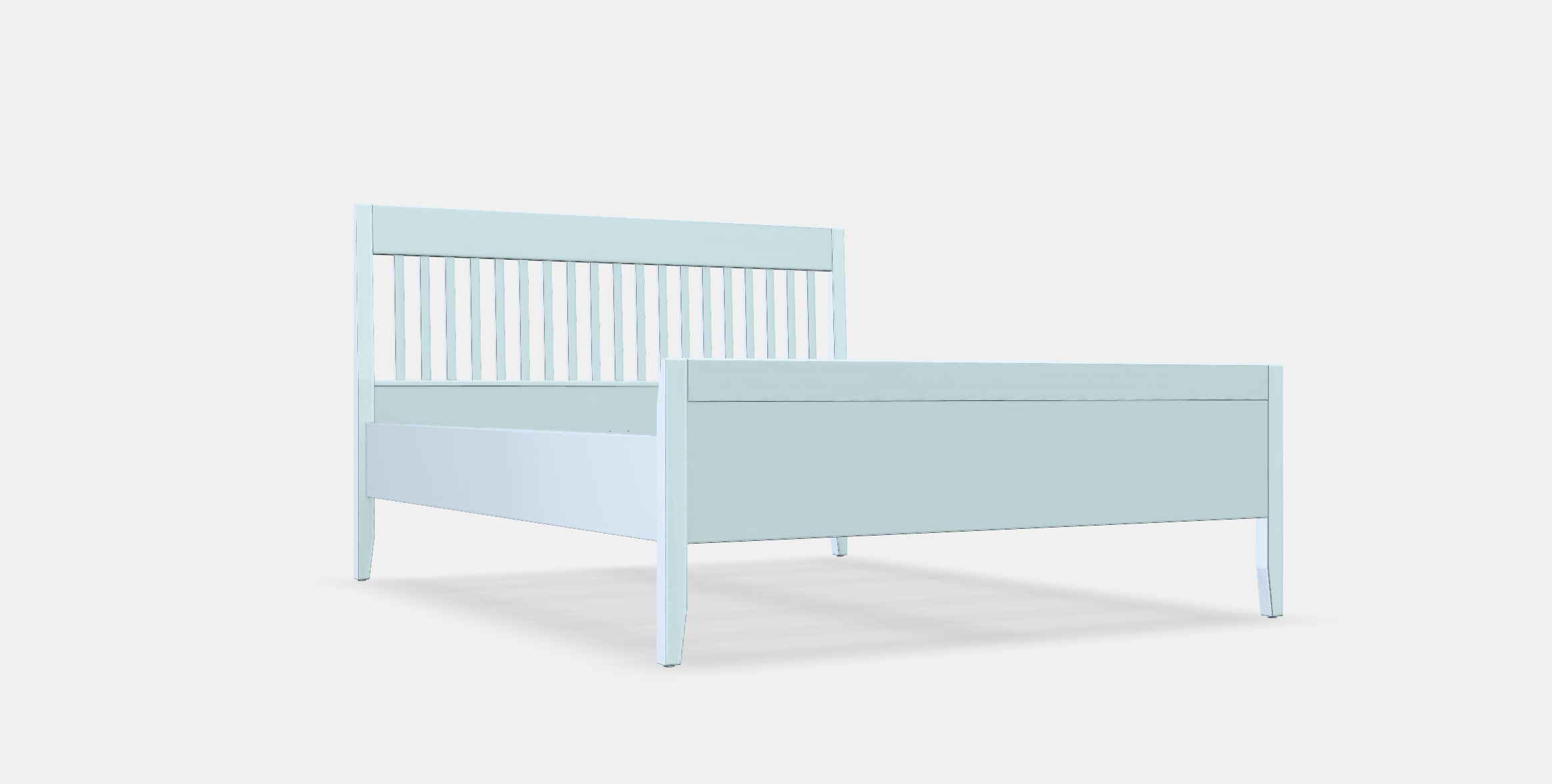 IDANAS Bed frame 7 Low-poly 3D model_8
