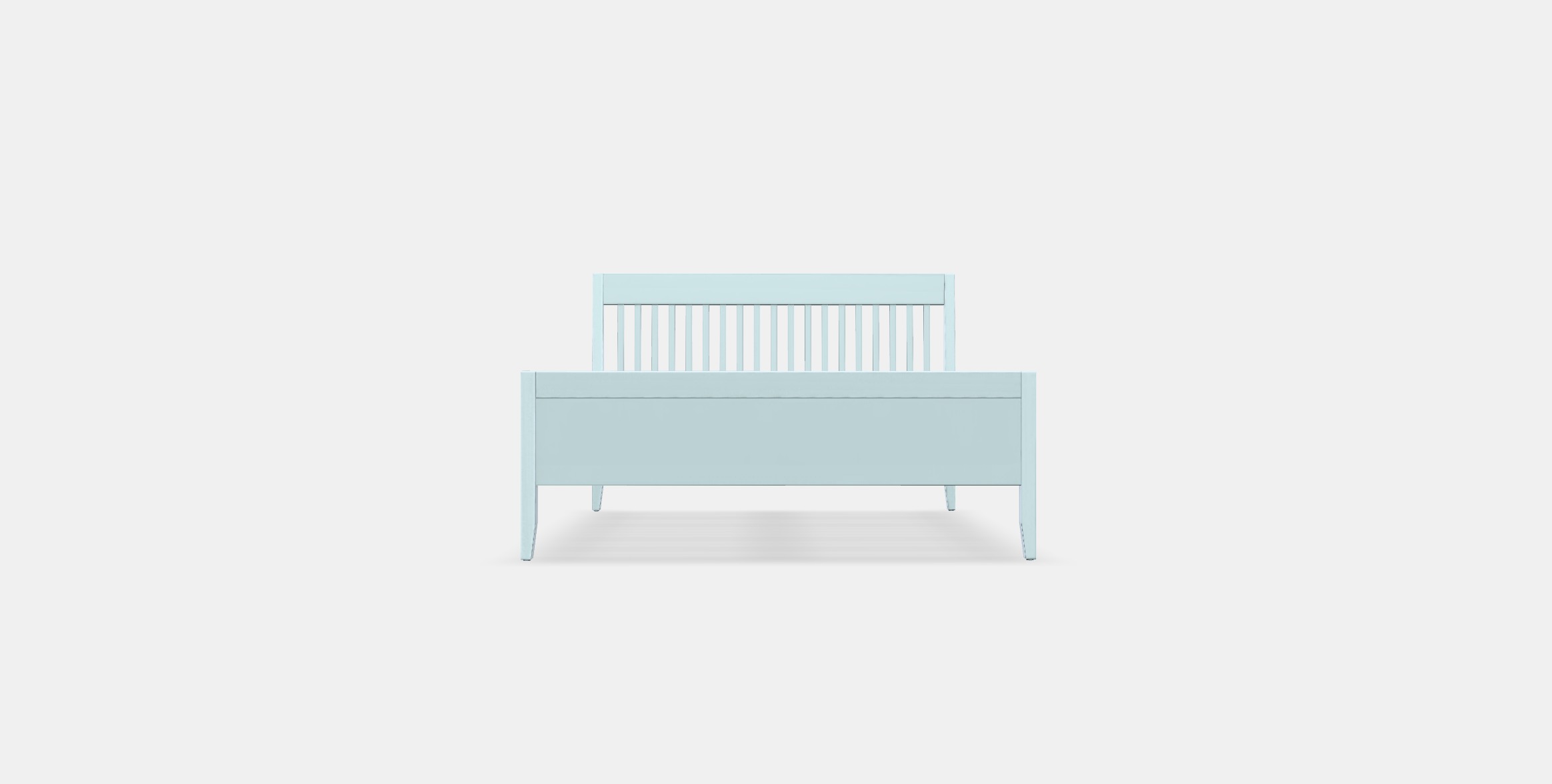 IDANAS Bed frame 7 Low-poly 3D model_9