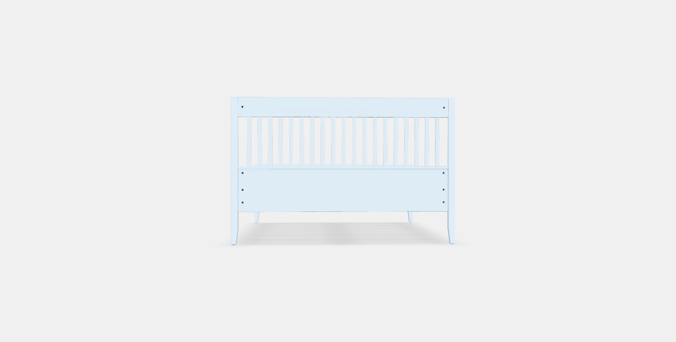IDANAS Bed frame 7 Low-poly 3D model_14