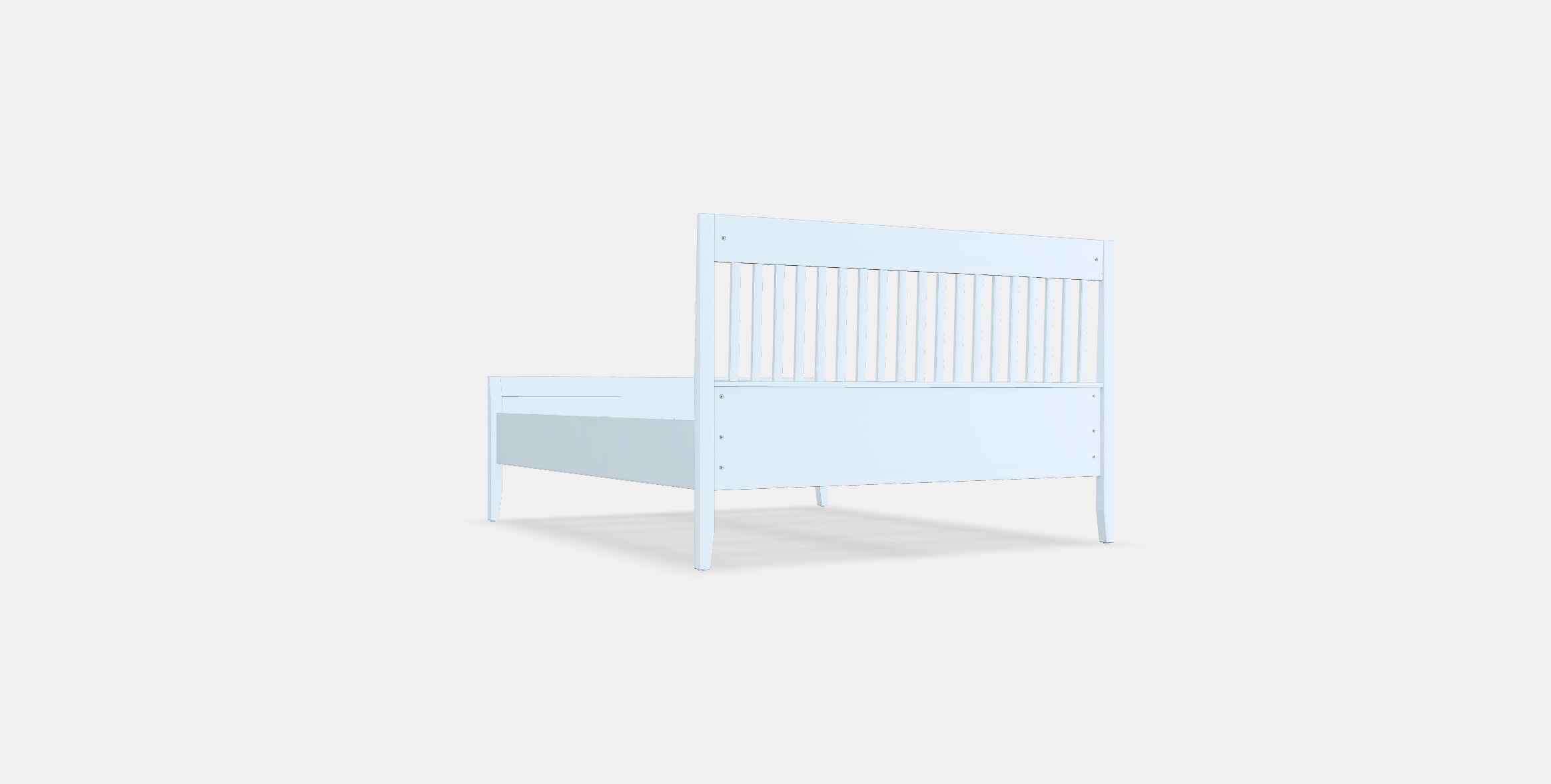 IDANAS Bed frame 7 Low-poly 3D model_16