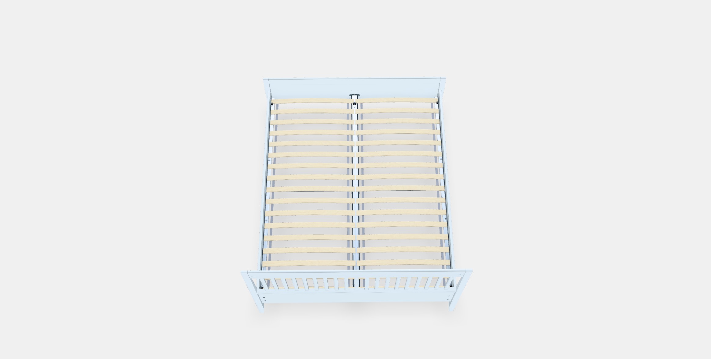 IDANAS Bed frame 7 Low-poly 3D model_2