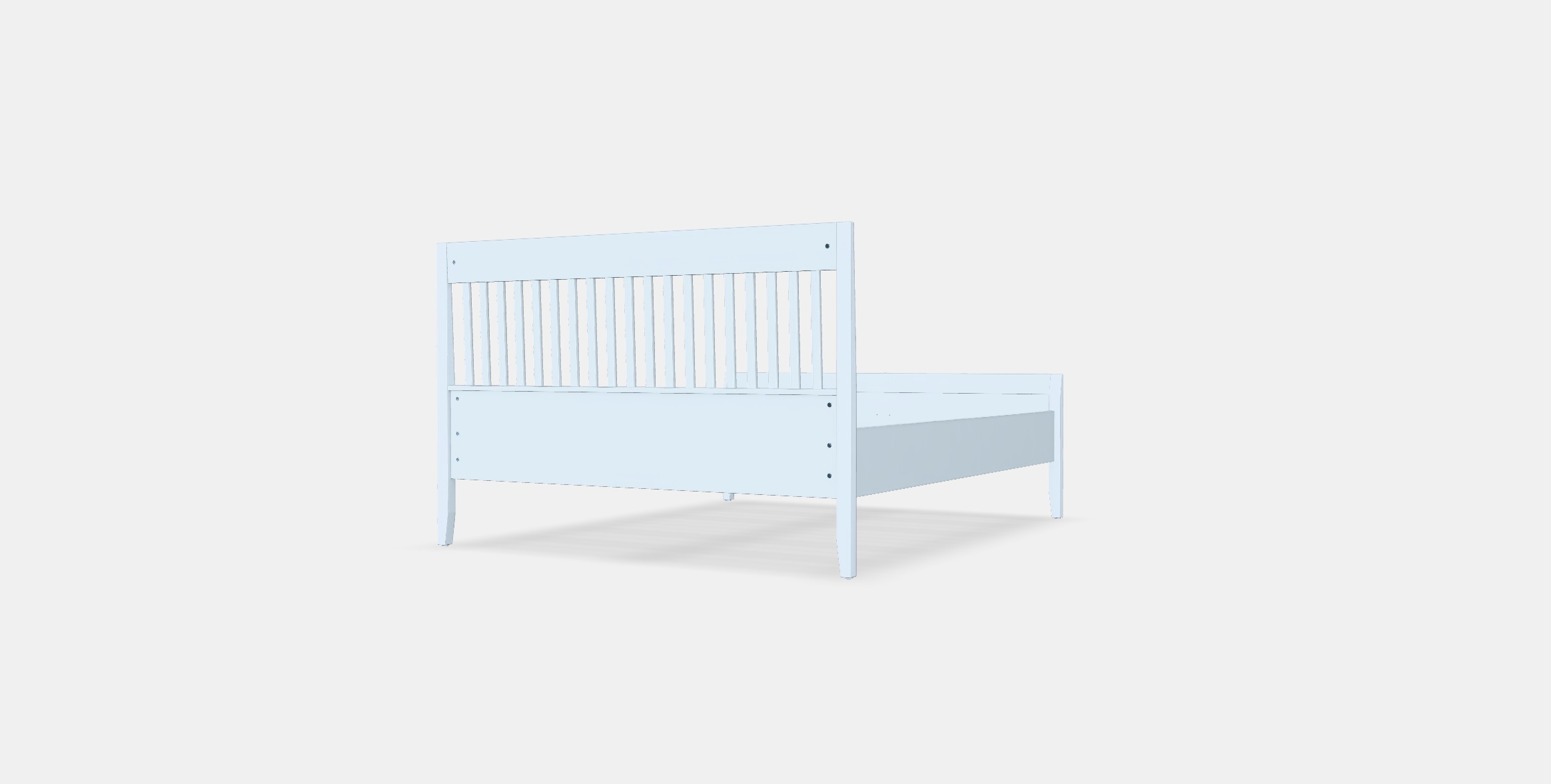 IDANAS Bed frame 7 Low-poly 3D model_4