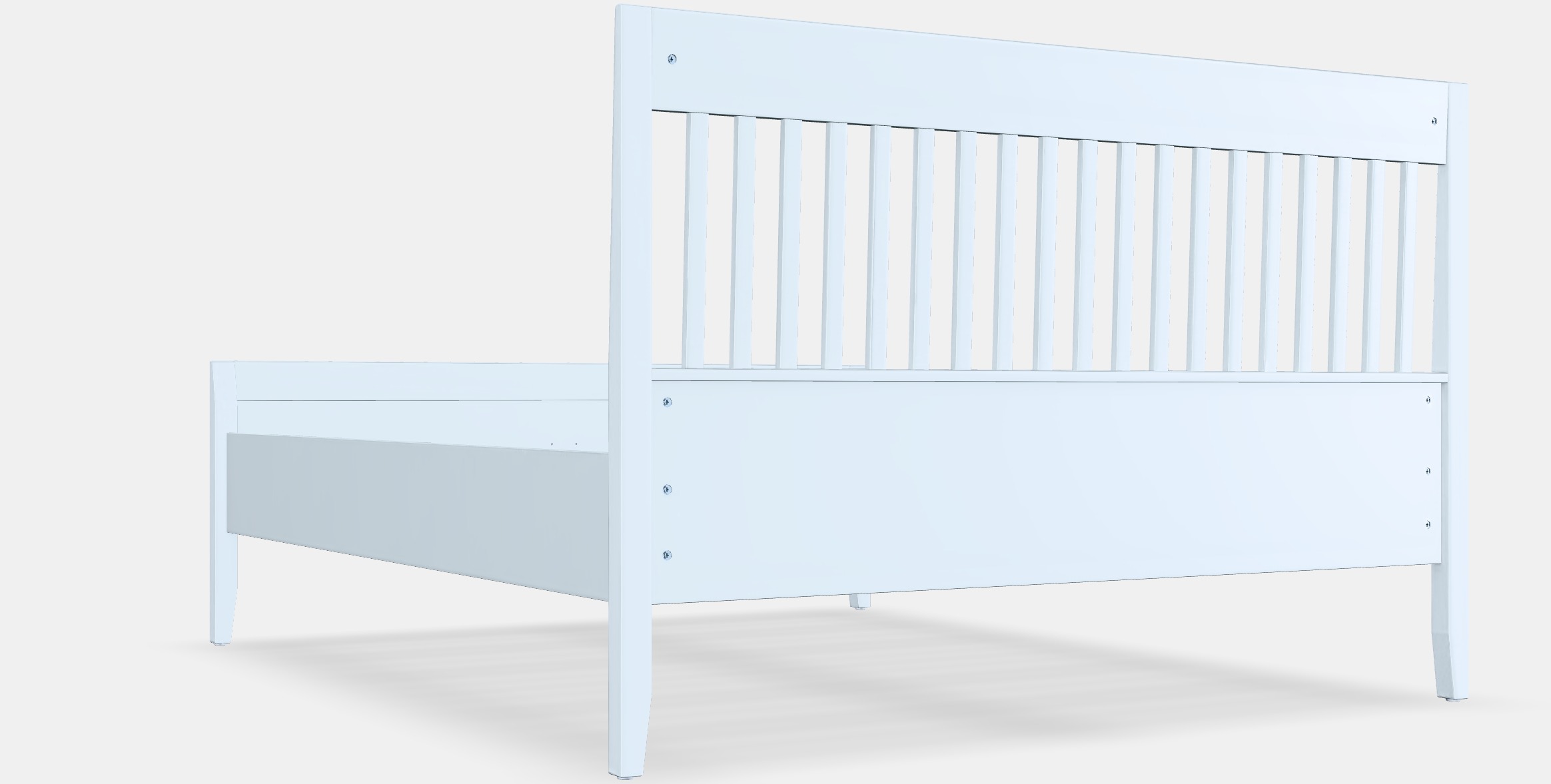 IDANAS Bed frame 7 Low-poly 3D model_3