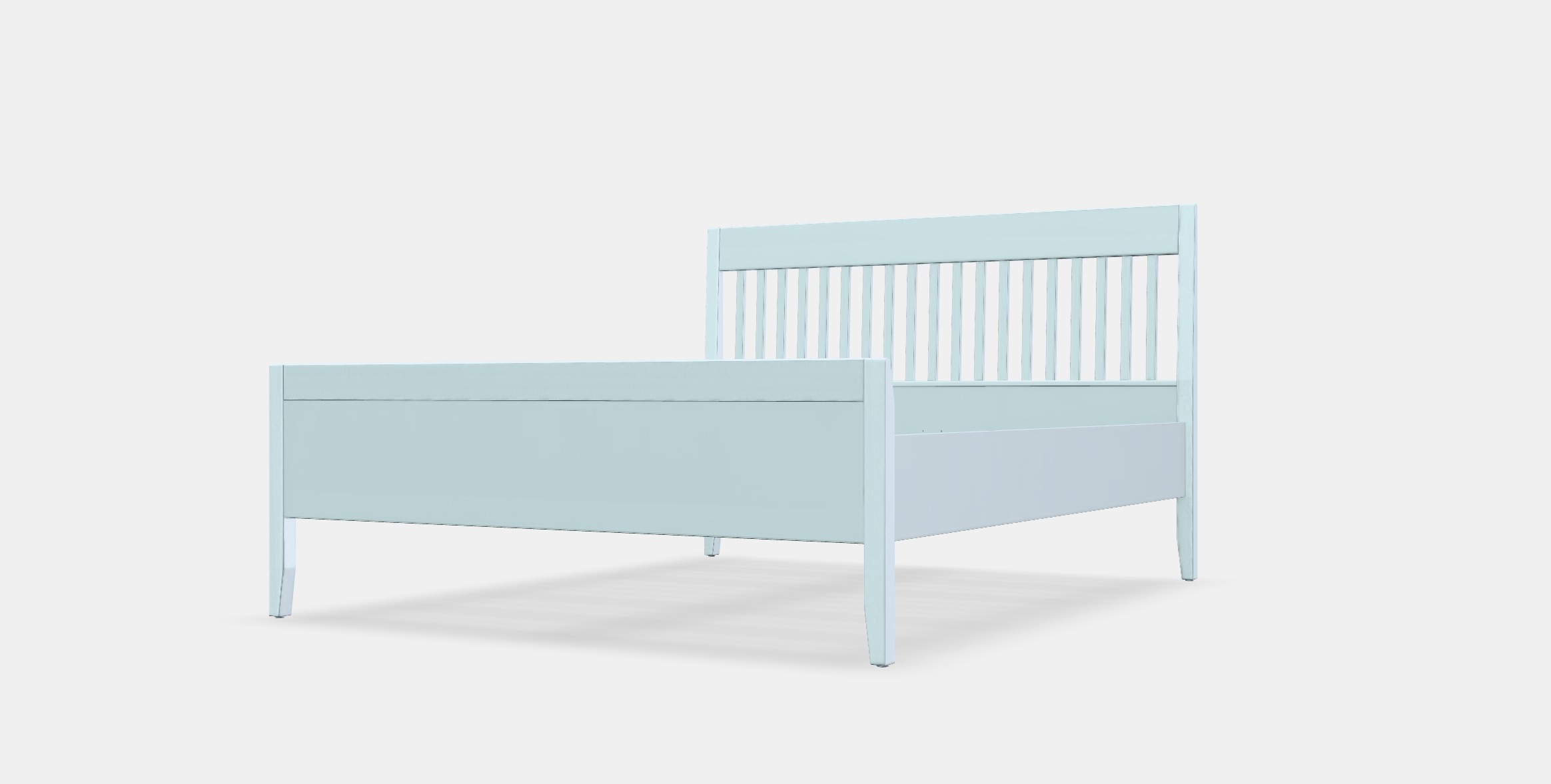 IDANAS Bed frame 7 Low-poly 3D model_13