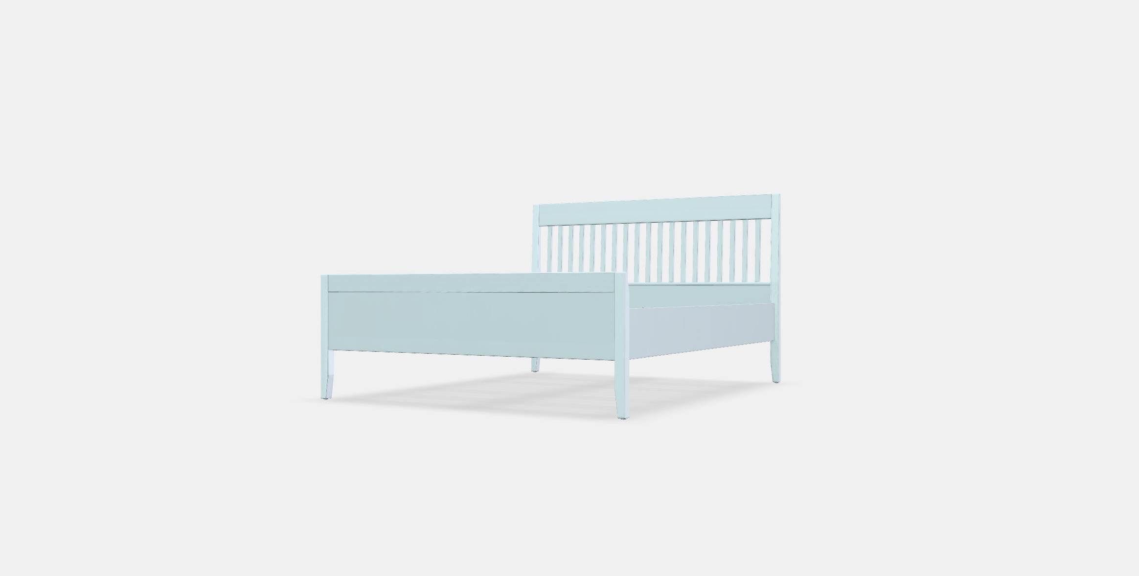 IDANAS Bed frame 7 Low-poly 3D model_12