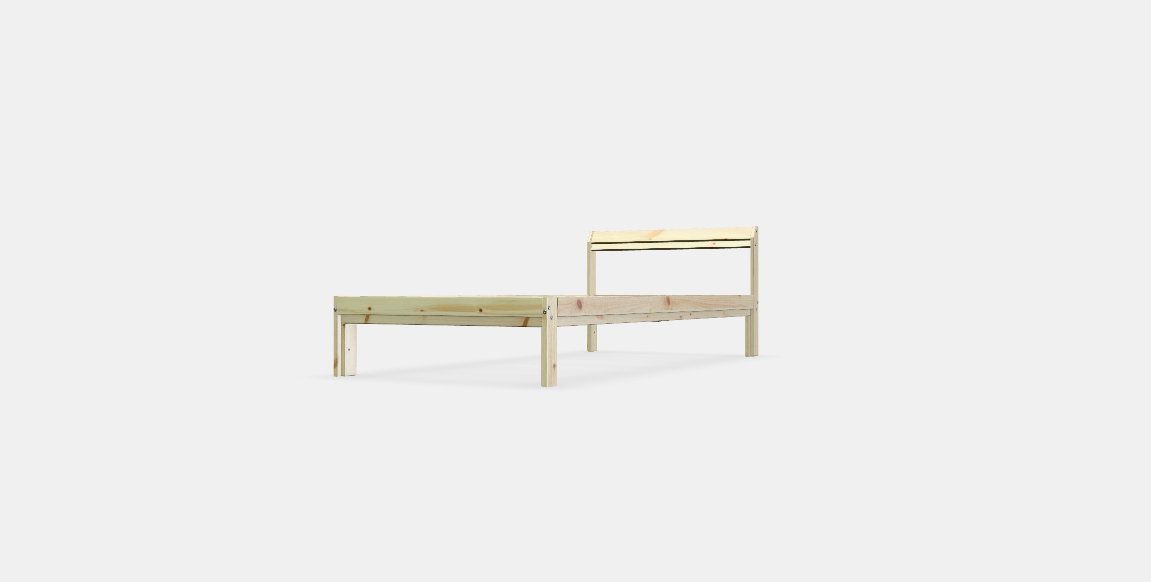 NEIDEN Bed frame 6 Low-poly 3D model_12