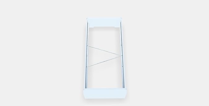 ASKVOLL Bed frame 2 Low-poly 3D model