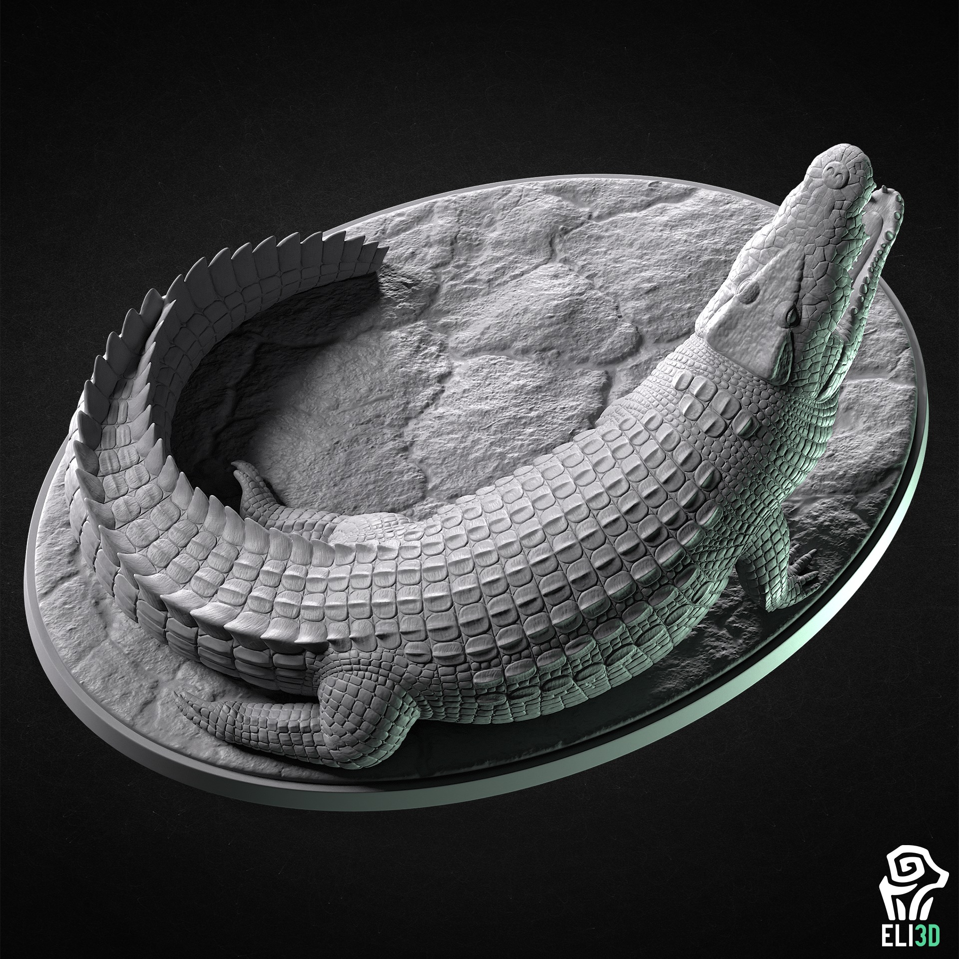 Crocodile - Animal  3D print model_1