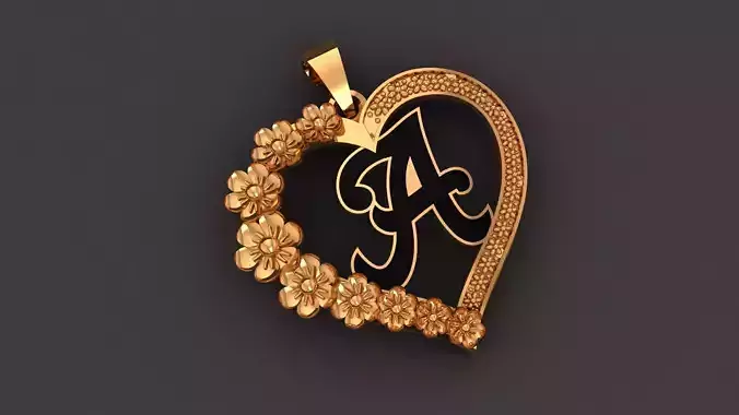 Very beautiful  -A- latter  pendant 