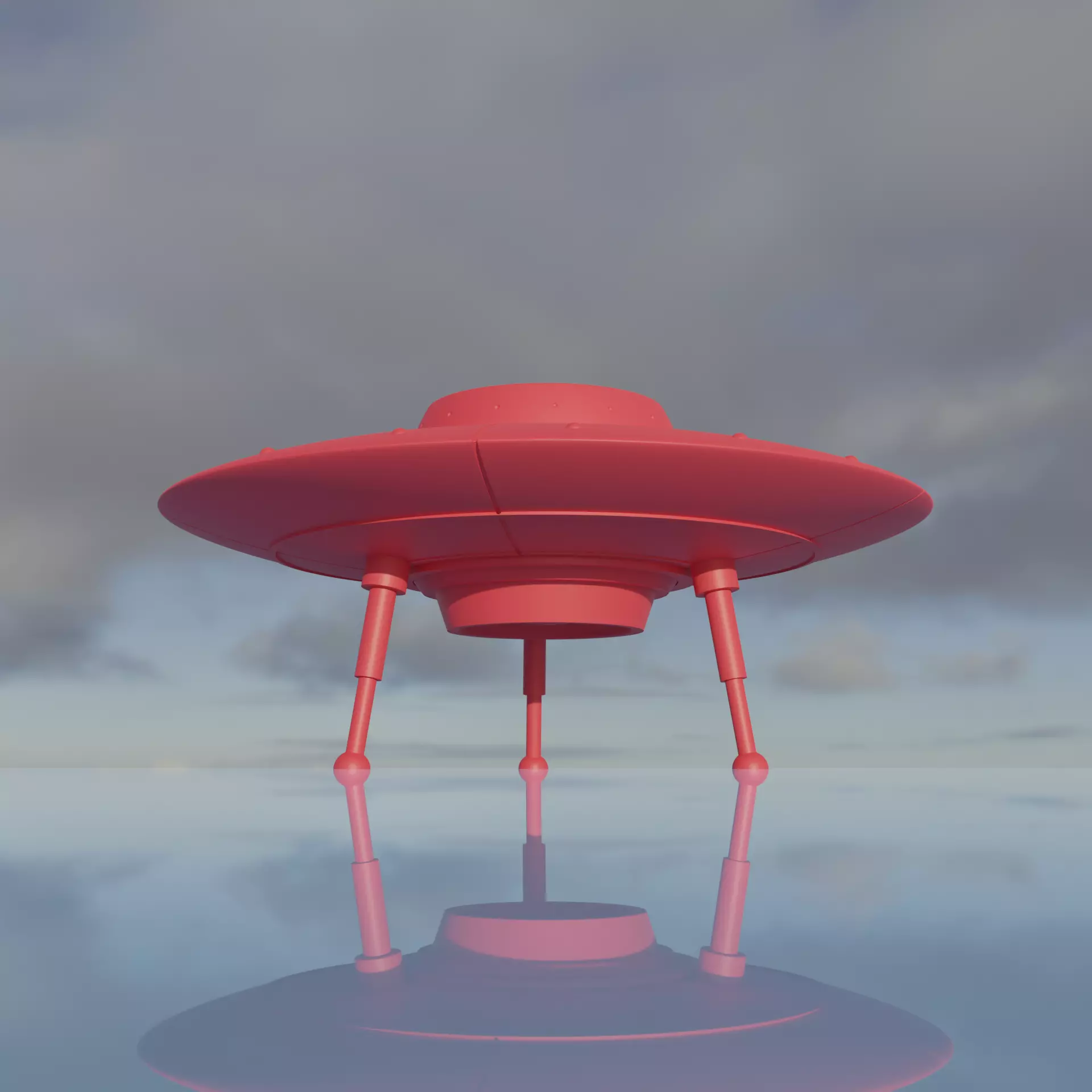 Ufo Space Ship Designer Flower Pot 3D print model