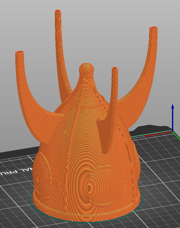 Space Ship flower pot 3D print model_1