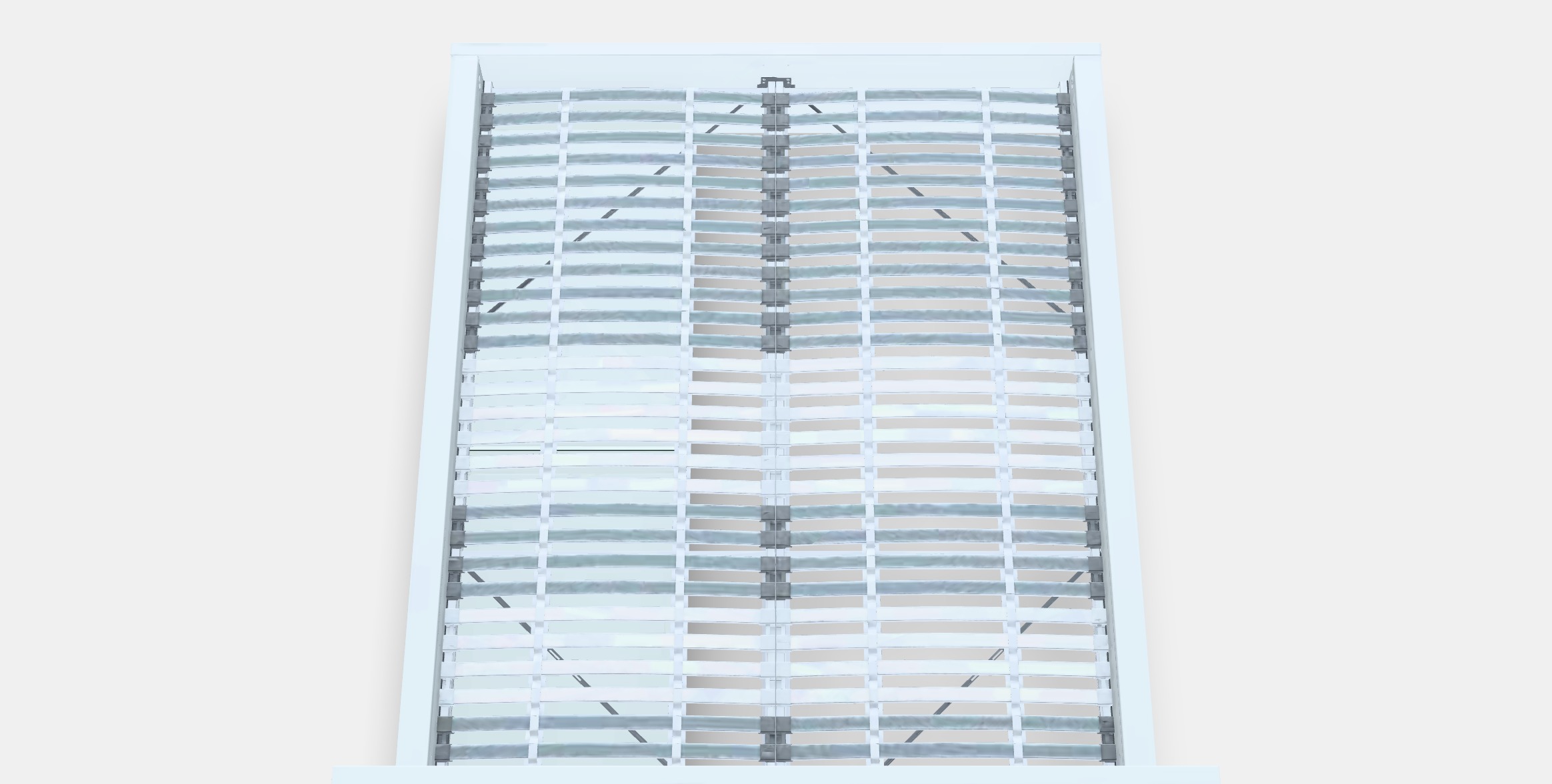 MALM Bed frame high w 2 storage boxes 8 Low-poly 3D model_4