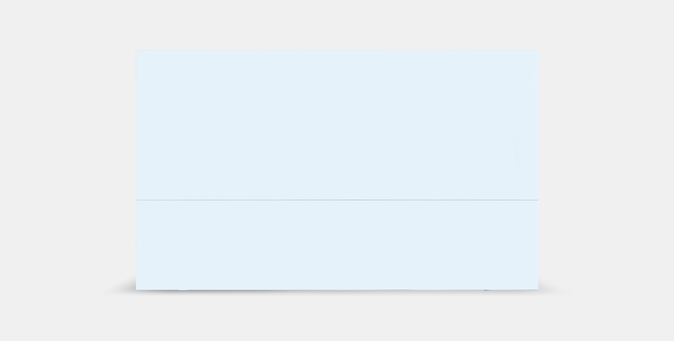 MALM Bed frame high w 2 storage boxes 8 Low-poly 3D model_15