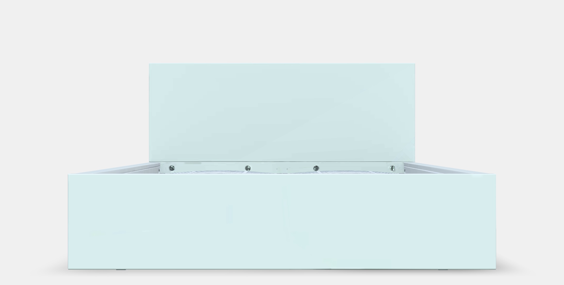 MALM Bed frame high w 2 storage boxes 8 Low-poly 3D model_11