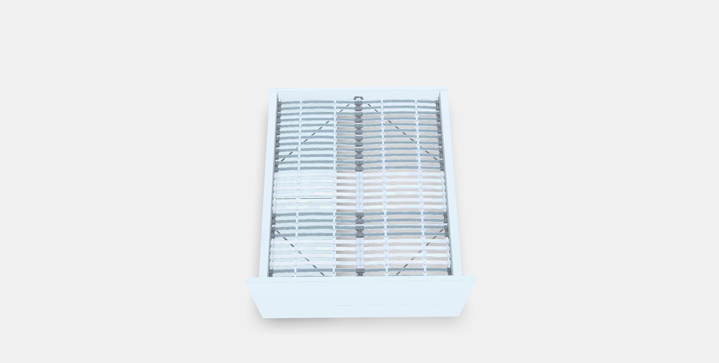 MALM Bed frame high w 2 storage boxes 8 Low-poly 3D model_7