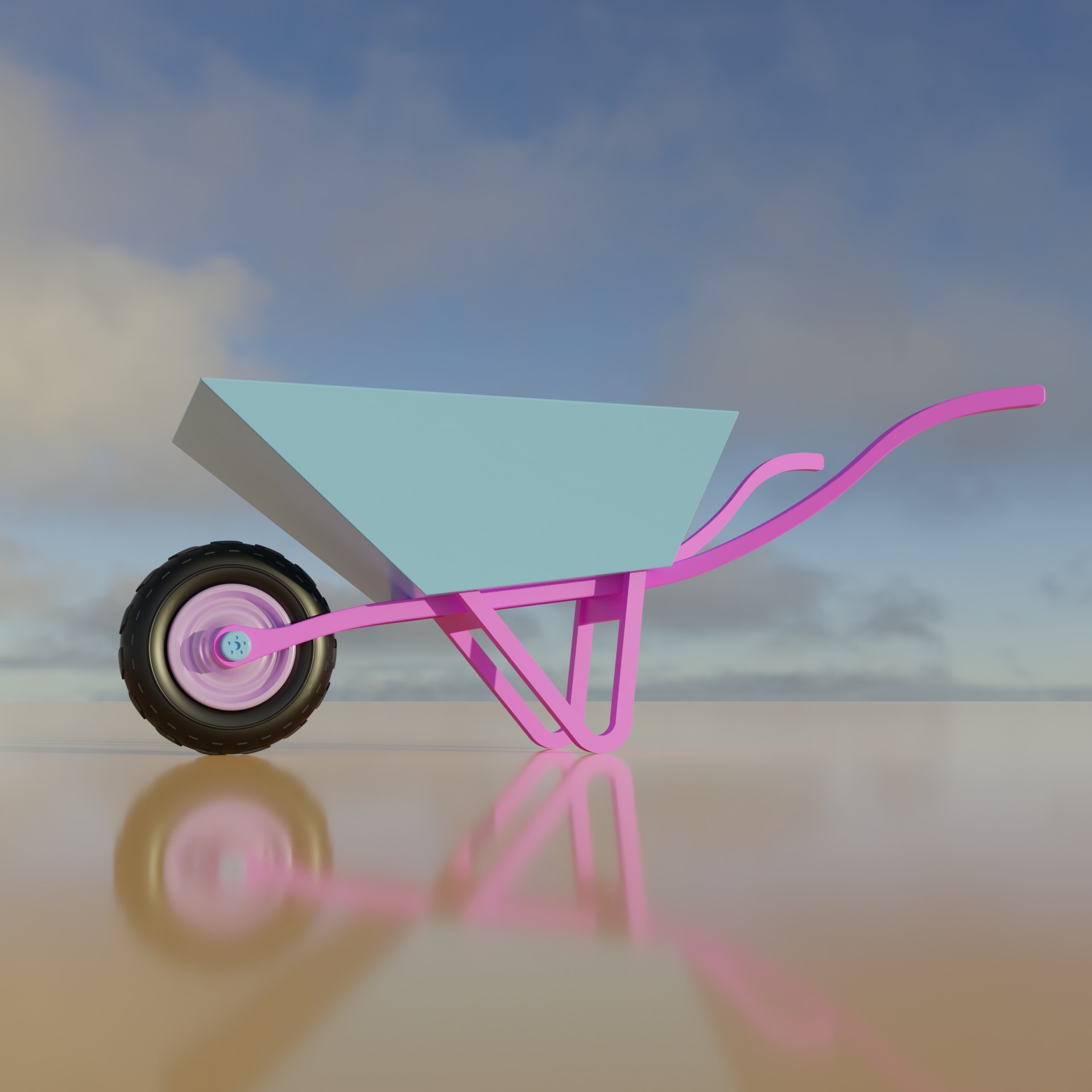 Barrow model for Barbie dollhouse furniture toy  3D print model_3