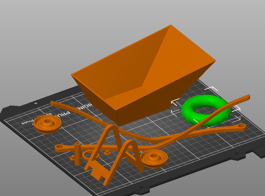 Barrow model for Barbie dollhouse furniture toy  3D print model_1