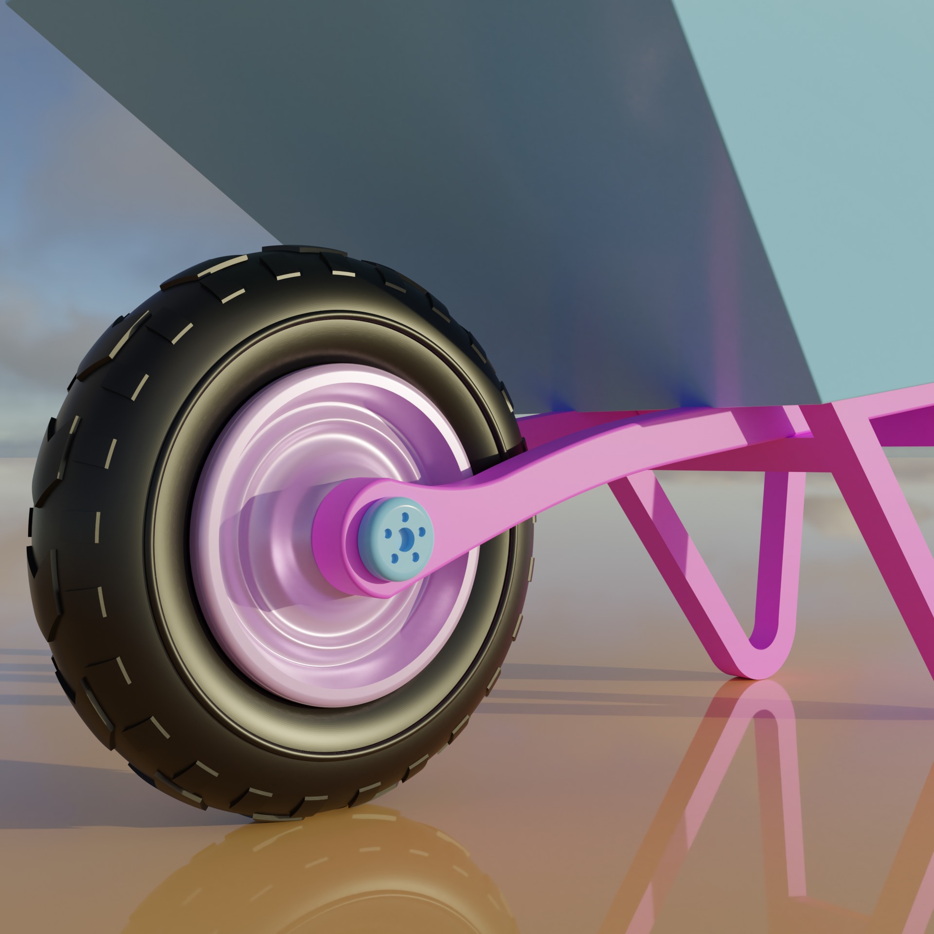 Barrow model for Barbie dollhouse furniture toy  3D print model_6