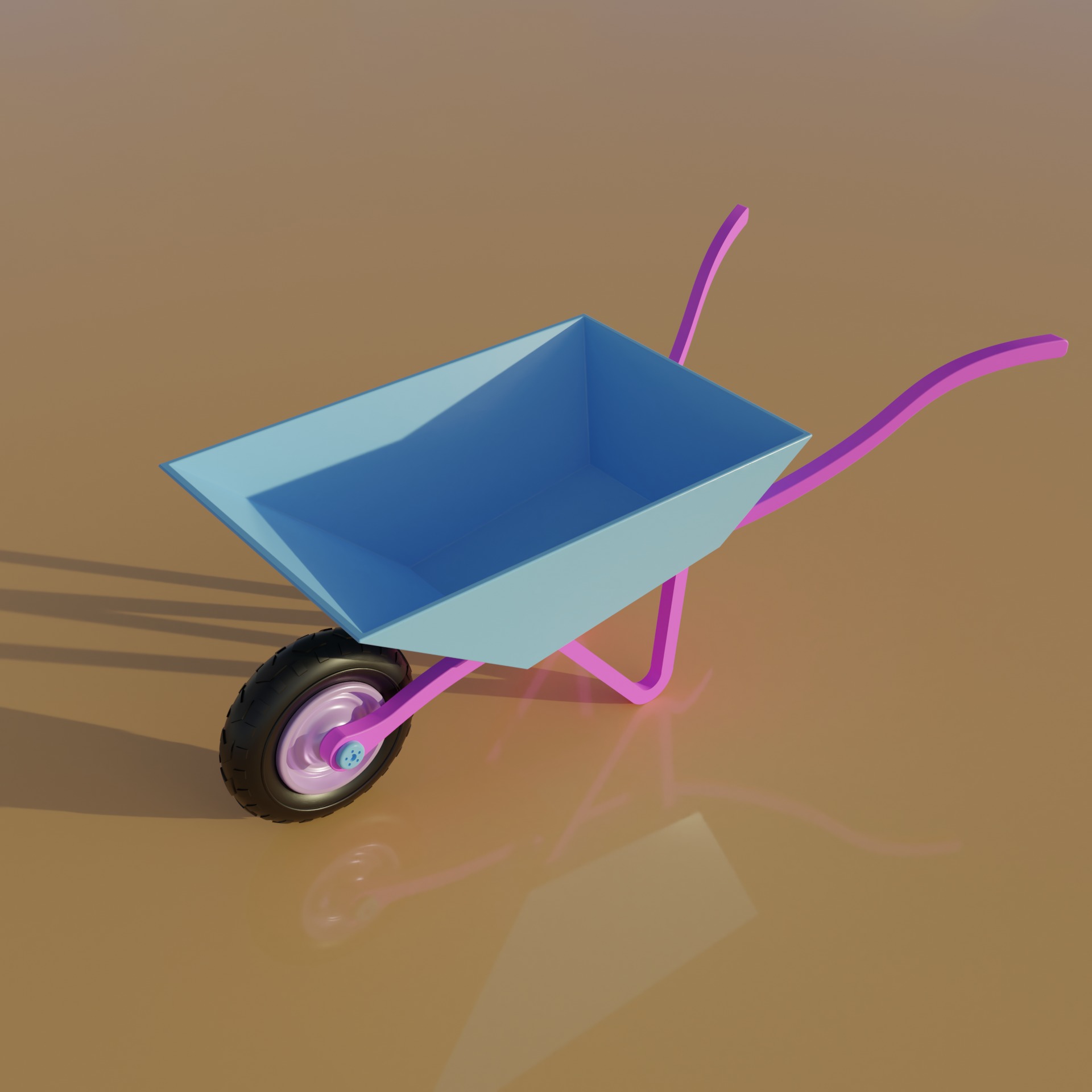 Barrow model for Barbie dollhouse furniture toy  3D print model_2