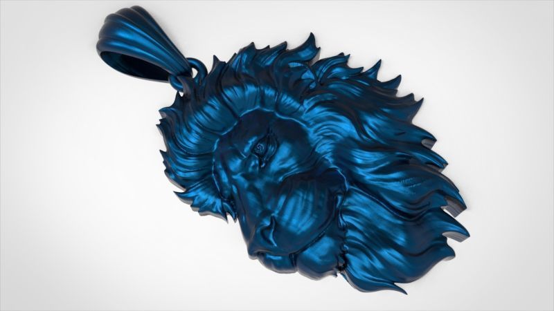 Lion Pendant 3D print model_13