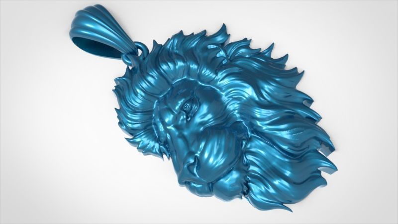 Lion Pendant 3D print model_32